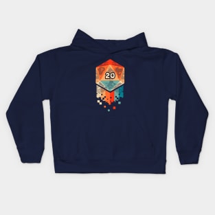 Groovy Retro D20 Kids Hoodie